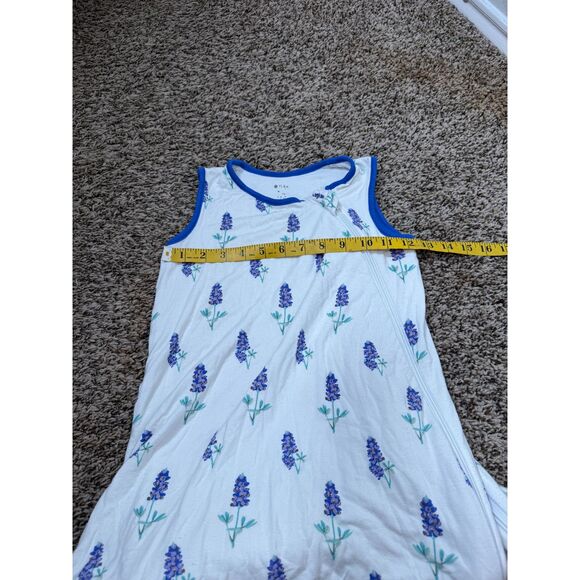 Kyte Baby Blue Bonnet Floral Print Sleep Sack Swaddle Sz L/28-42 Pounds 0.5 Tog - Picture 7 of 7